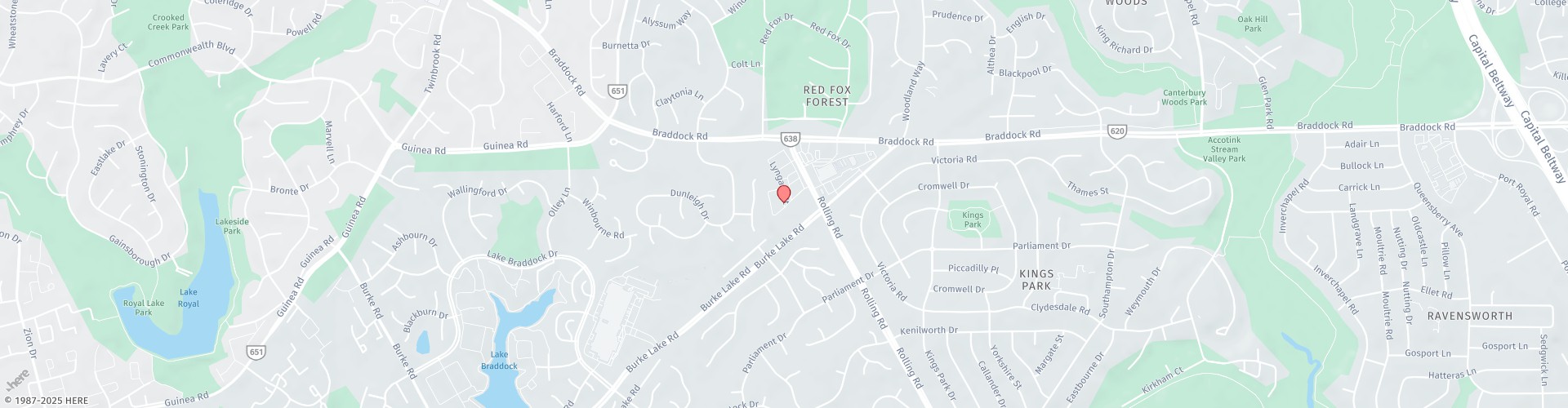 Location Map: 5284 Lyngate Ct Burke, VA 22015