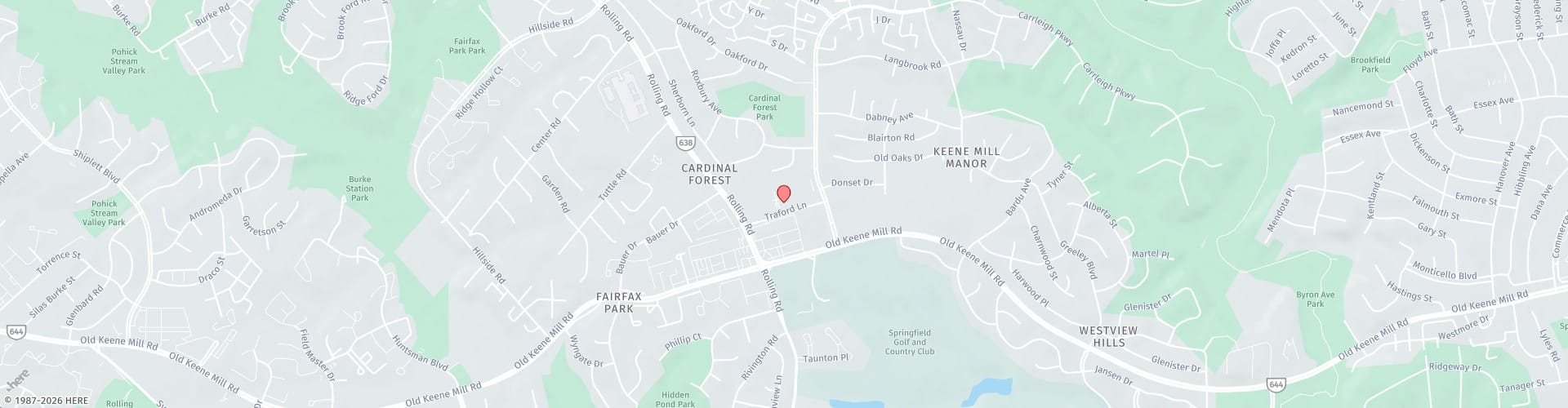 Location Map: 8314 Traford Ln Springfield, VA 22152